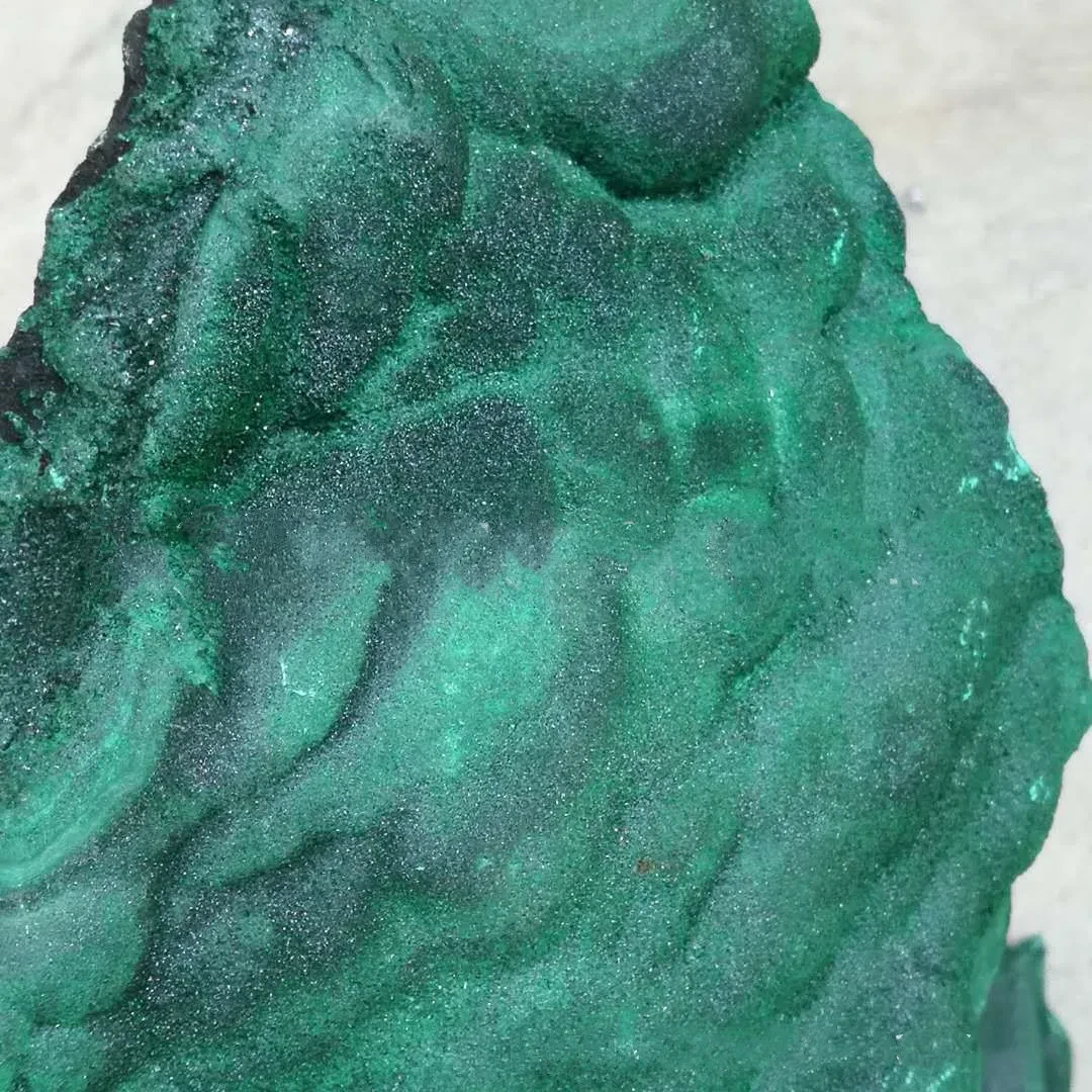 Factory Direct Sale Natural Malachite Rough Stone Phoenix Stone Color Emerald Green Stone Ornamental Stone Rough Wholesale