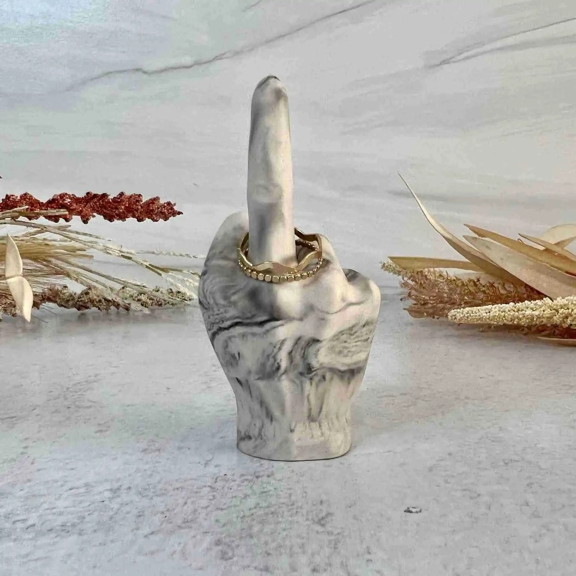 Middle Finger Resin Craft Ornament