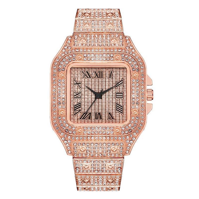 Luxury Diamond Gold Watch
