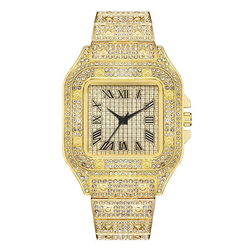 Luxury Diamond Gold Watch