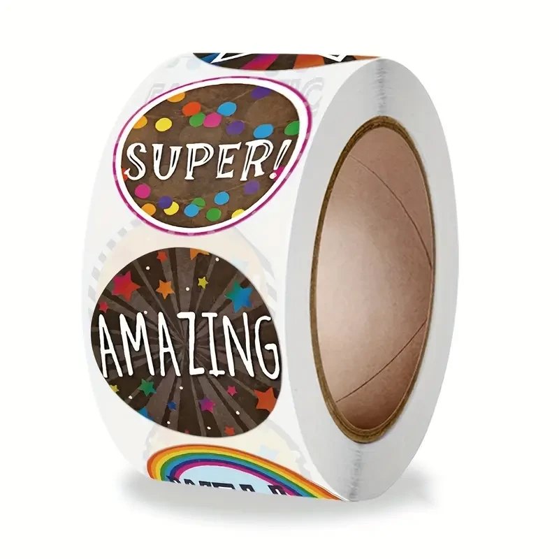 500pcs 1-inch 8 Design Reward Stickers Suitable For Teachers