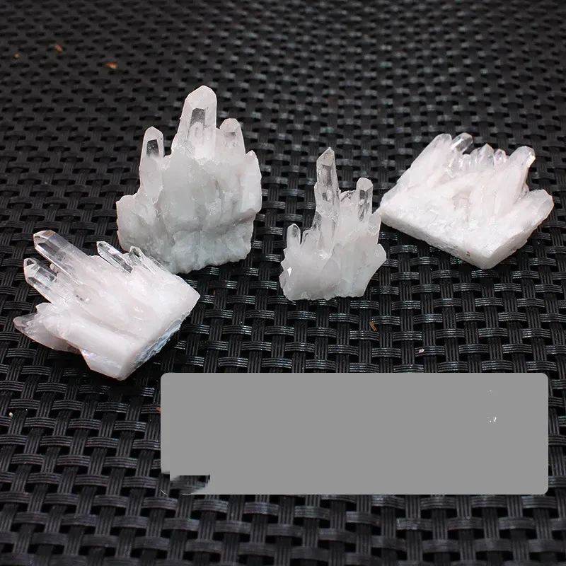 Natural White Crystal Cluster Ornament Rough Stone