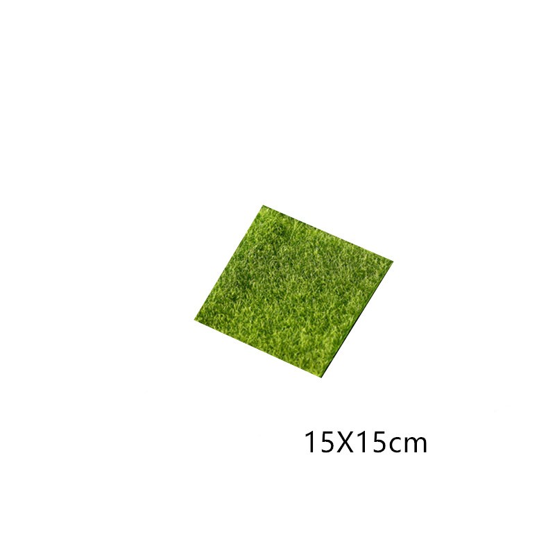 15x15cm Green Artificial Fake Moss Decorative Lawn Turf
