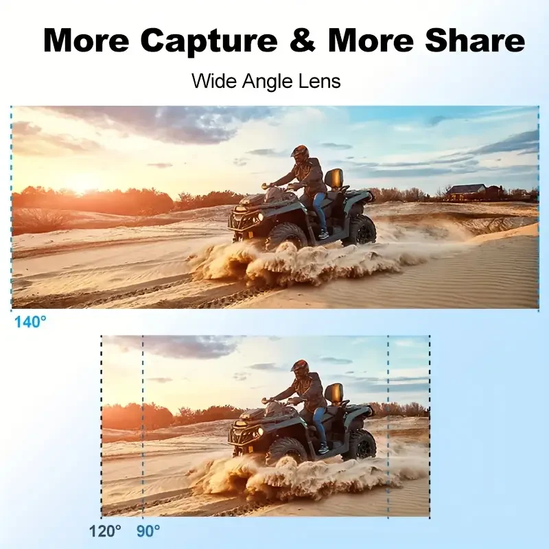 This Is a 1080P HD Action Camera Featuring Ultra HD Recording, a 140 Wide-Angle Lens, a 5.08Cm LCD Screen, Designed for Outdoor Sports Recording, with Automatic Exposure, Digital Stabilization, a Fisheye Lens, And Powered by Battery Or USB, Saving Files