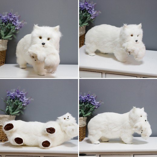 Simulation Bear Model White Bear Ornaments Photography Prop