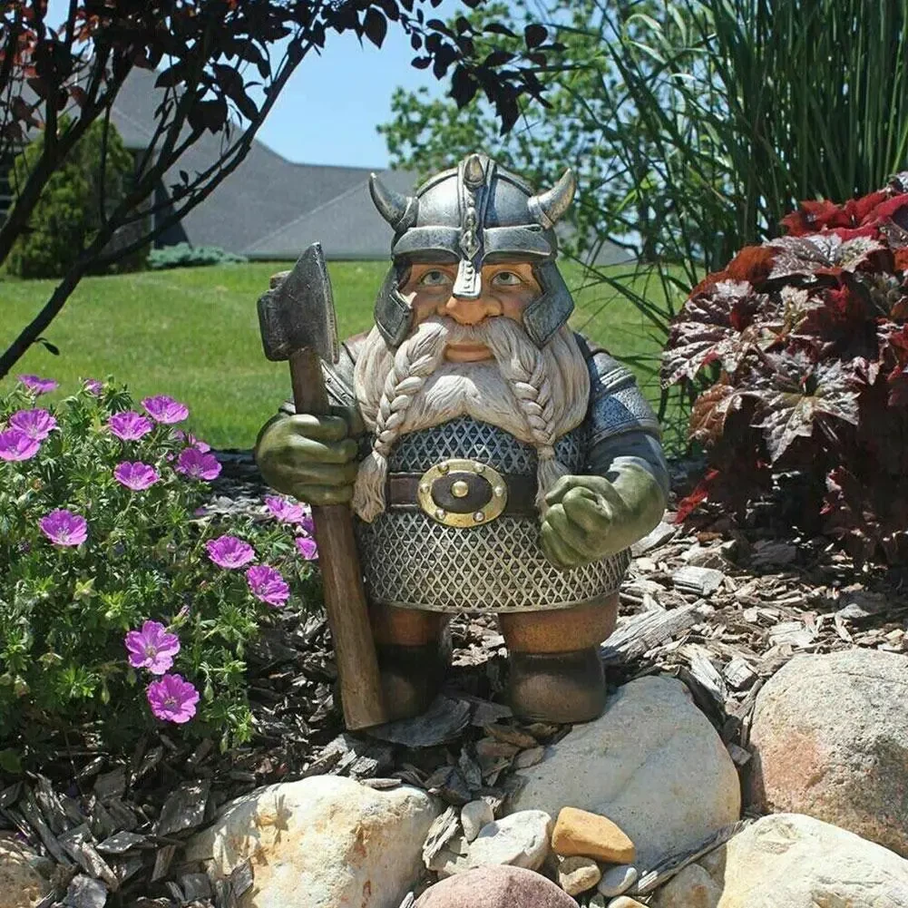 Dwarf Statue Swarf Resin Ornament