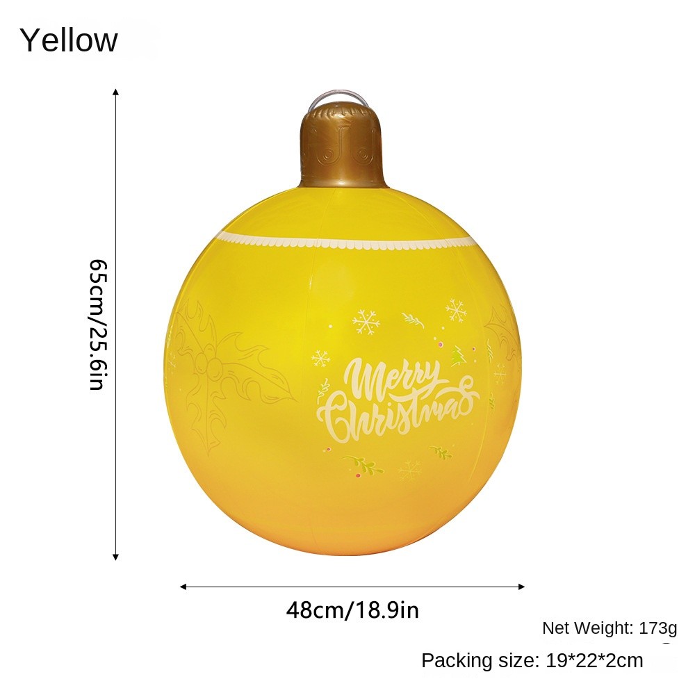 PVC Inflatable Christmas Lantern Ball - Garden Decoration and Holiday Atmosphere Ball
