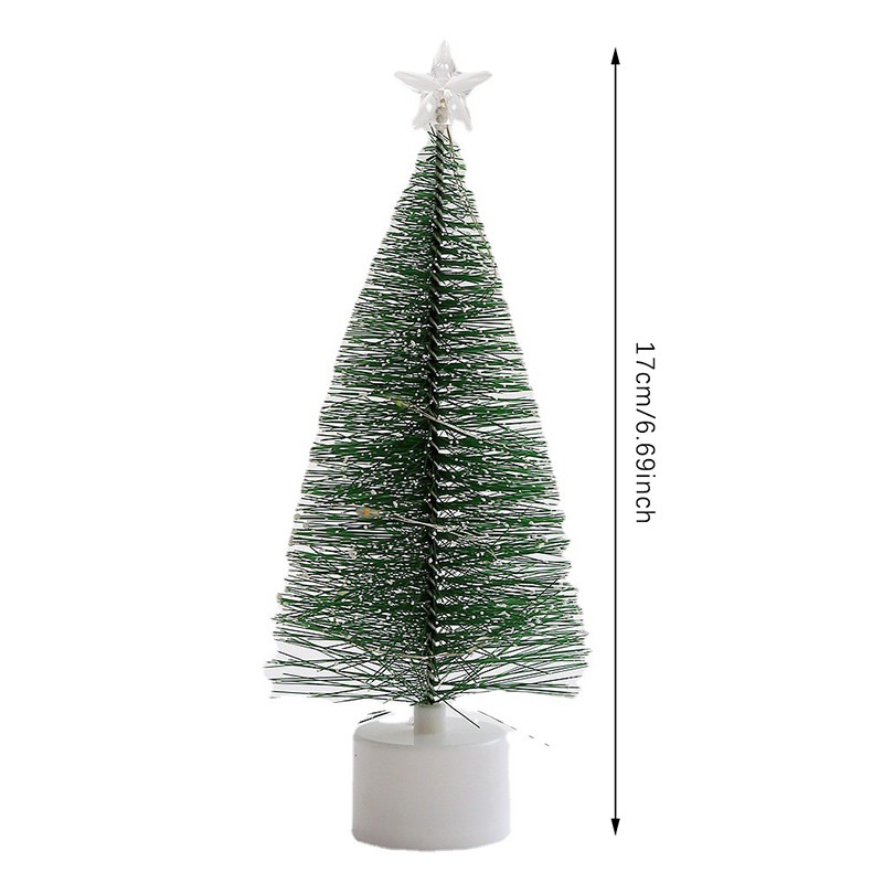 Mini Christmas Trees with LED Light - Tabletop Crafting and DIY Christmas Gift