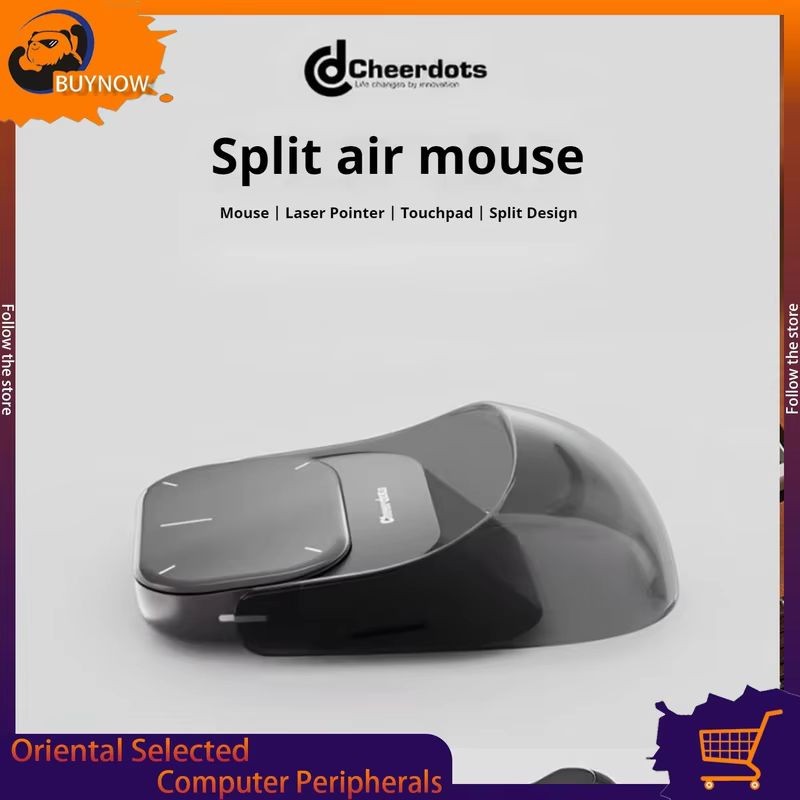 Cheerdots 2nd Gen Split Air Mouse Presentation Pen 3-in-1 Wireless Bluetooth Laser Pointer with AI Translation for Office & Gaming in NZ