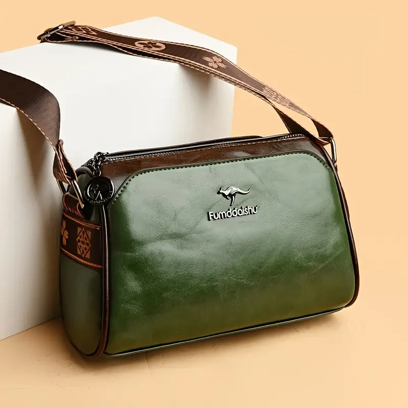 Fashion Solid Color Crossbody Bag