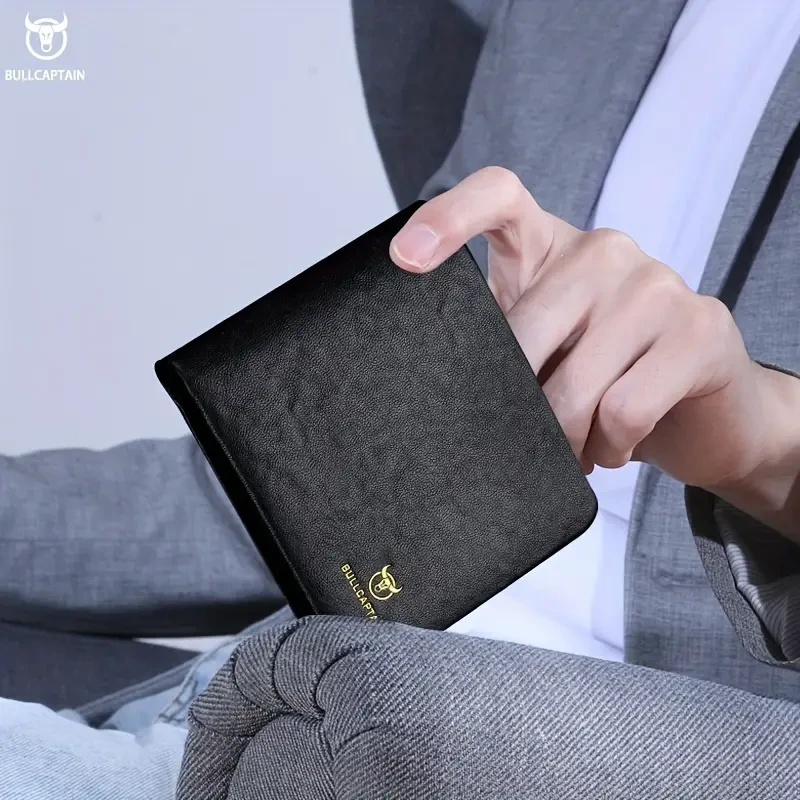 BULL CAPTAIN Genuine Leather Men's Wallet