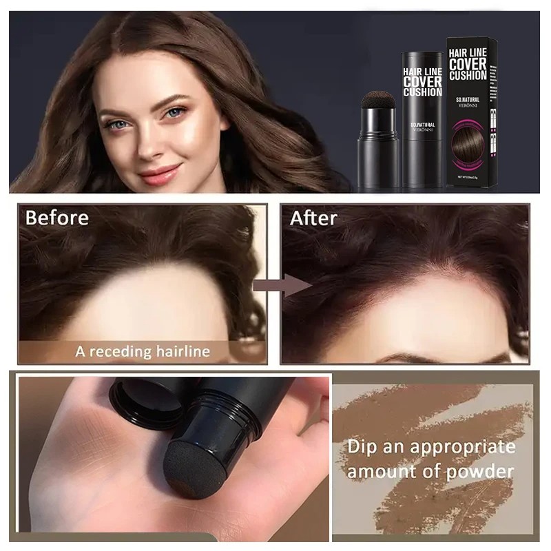Pro Hairline Enhancer Stick Waterproof, Sweat-Resistant Hair Filling Powder for Thinning Hair