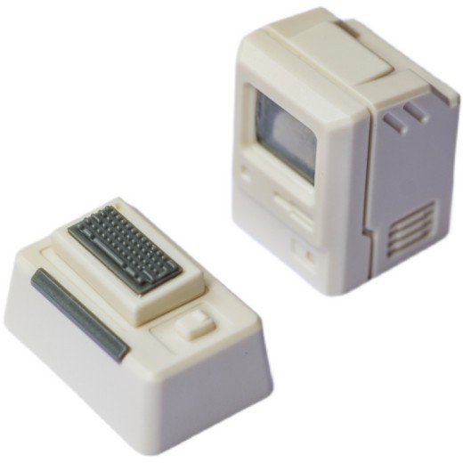 Retro Styling Mechanical Keyboard Transparent