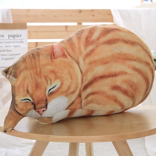 Simulation Cat Pillow 3D Toy Printing Cat Plush Pillow