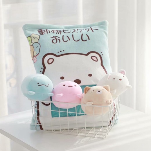 Ins Cartoon Bag Corner Bio Plush Toy Simulation Snack Pillow