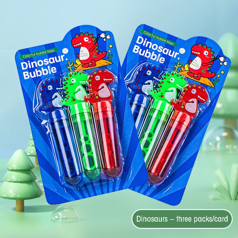 Cartoon Mini Bubble Sticks - Duck, Dinosaur, and Rabbit Bubble Toys for Kids