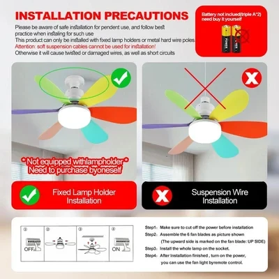 IRALAN Modern Ceiling LED Light Fan