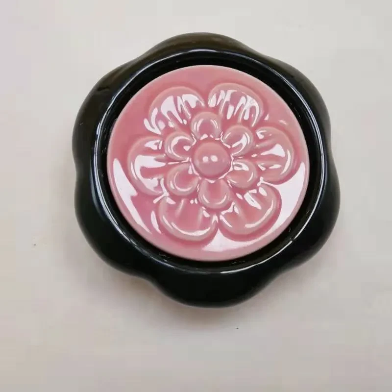 Ceramic Lotus Magnet Body Meridian Scraping Board Massage Stone