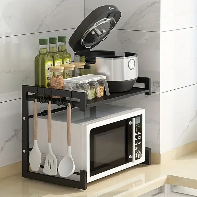 Microwave Oven Rack Kitchen Storage Shelf
