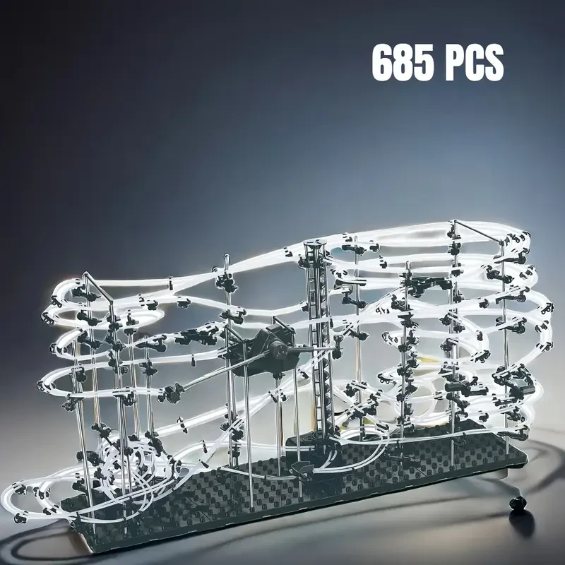 1 Set of Excellent Fairway Building Toys, Marble Track Toys; STEM Toys Suitable for Beginners and Intermediate Players, Ideal New Year and Back-to-School Season Gifts