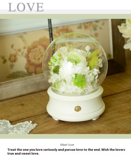 Teacher's Day Gift Simple Preserved Fresh Flower Bluetooth Speaker