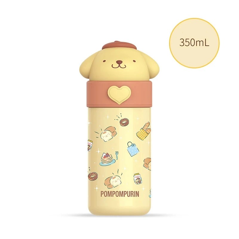 Miniso Hello Kitty Cinnamoroll Kuromi Stainless Steel 316 Thermos Water Bottle Vacuum Termo Kids Vacuum Flask Bottle Tumbler