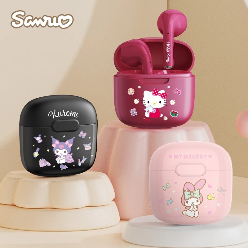 Miniso Sanrio BL22B Bluetooth 5.3 Wireless Earbuds  Cute My Melody Earphones with HIFI Stereo Sound, Hello Kitty & Kuromi