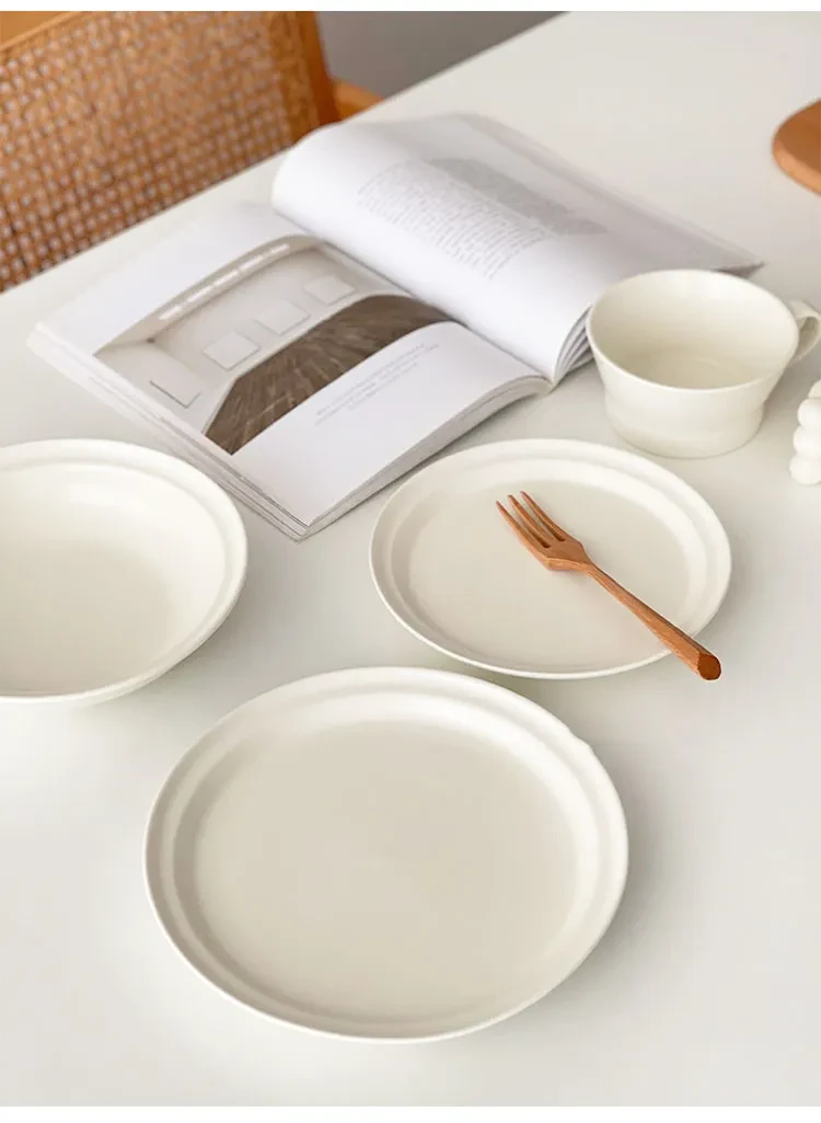 Simple Matte High-end Tableware Ceramic Plate