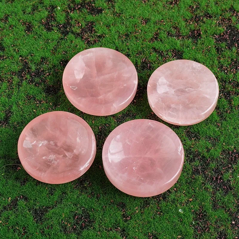 Natural Crystal Round Bowl Rough Stone Polished Round Bowl Crafts Ornaments