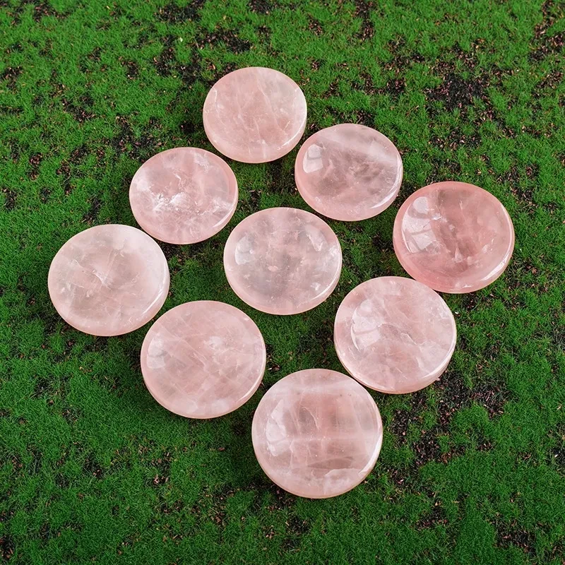 Natural Crystal Round Bowl Rough Stone Polished Round Bowl Crafts Ornaments