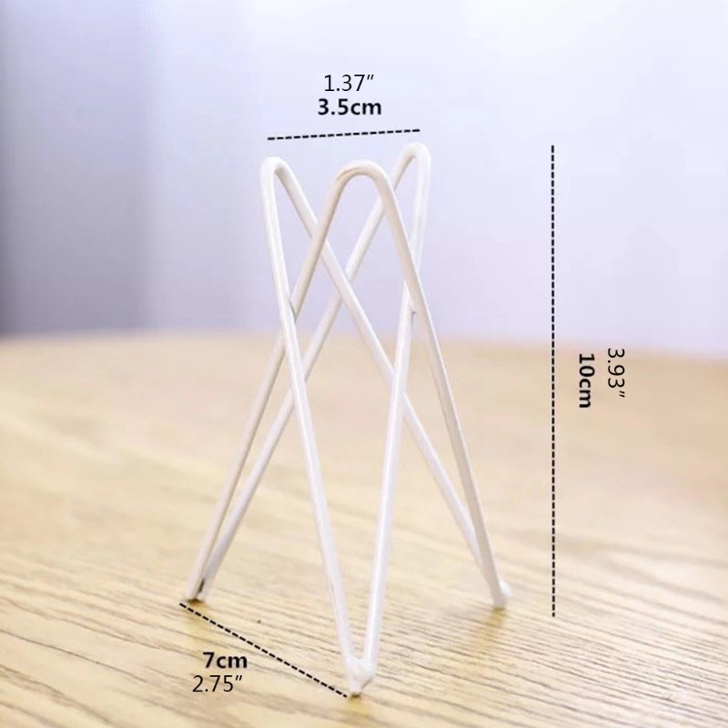 Nordic Style Air Plant Holder  Metal Flower Pot Stand, Geometric Iron Tillandsia Holder, Art Display for Home & Garden