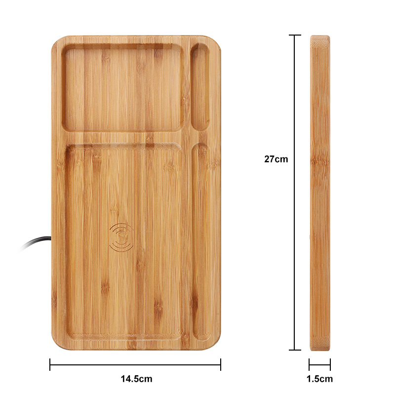 Bamboo wood wireless charger