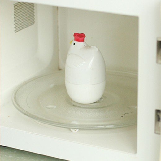 PP Chicken Shaped Egg Boiler Steamer Microwave Egg Boiler Egg Steamer Eggs Cooker Kitchen Cute Style Cooking Gadgets