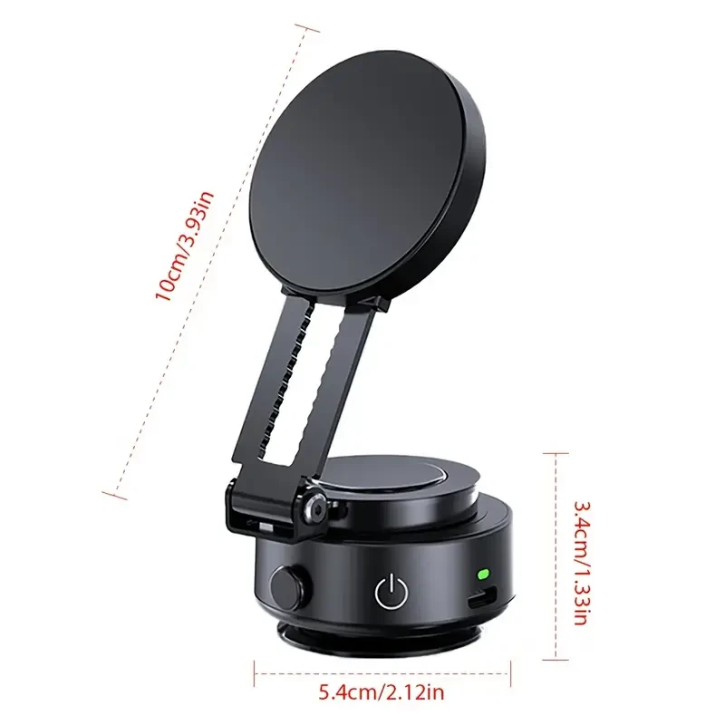 Vacuum Suction Magnetic Phone Holder 360 Rotation