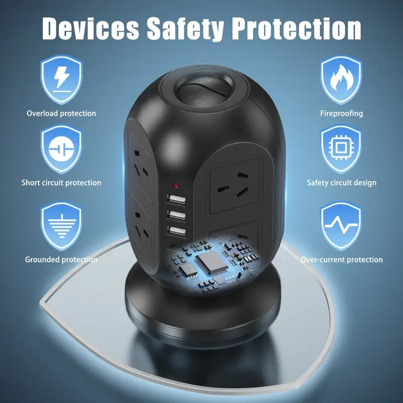 8-way Vertical Power Strip