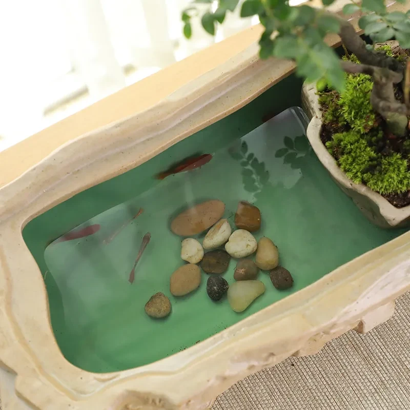 Multi-function Ceramic Turtle Fish Tank