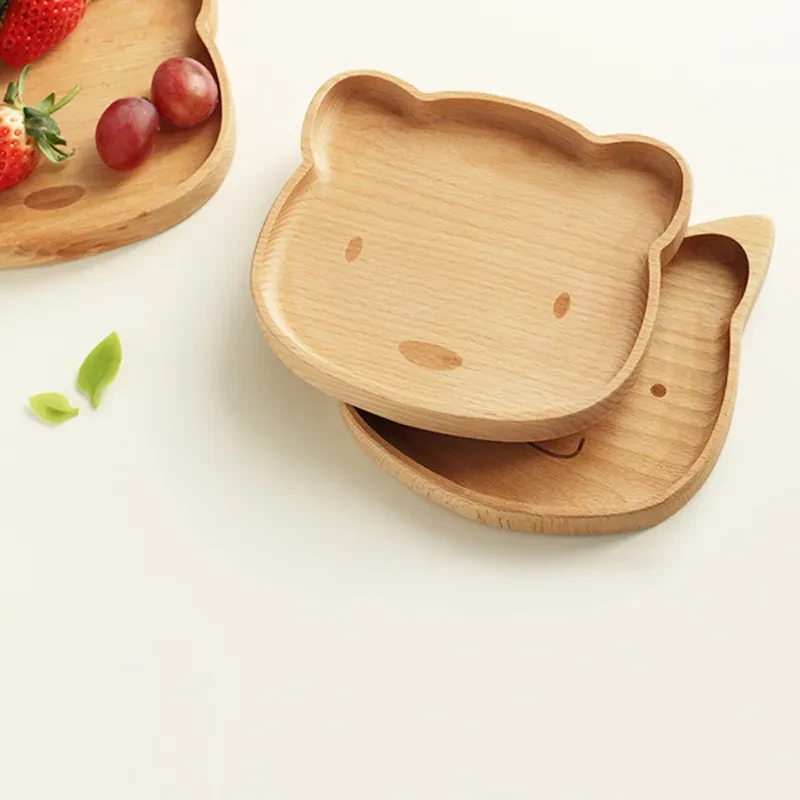 Japanese Style Wooden Tableware Creative Children