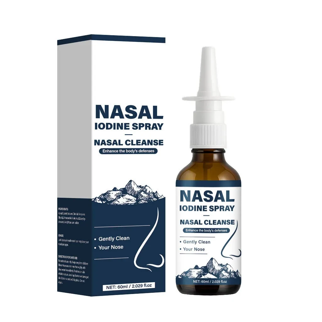 Nasal Iodine Spray – Nasal Cleanse Mist for Fresh, Clean-Feeling Nasal Care (60ml)