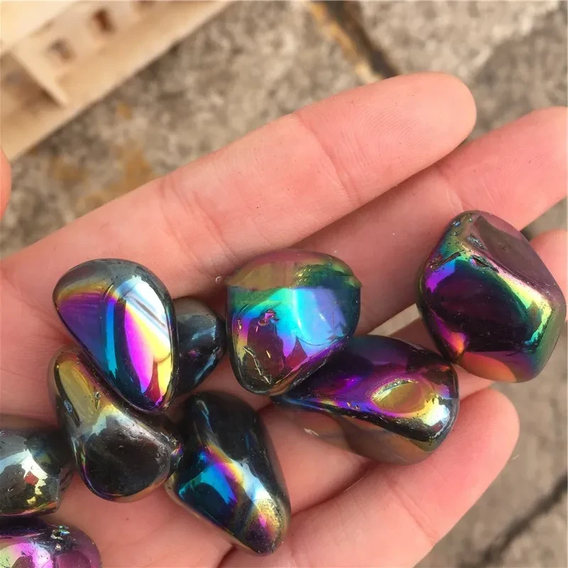 Electroplated Rainbow Crystal Particle Crushed Stone