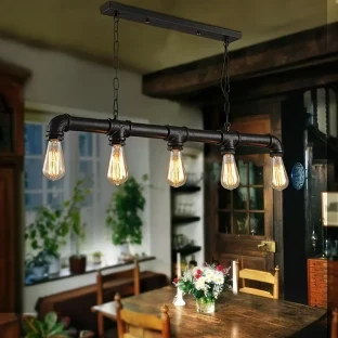 Retro attic ceiling pendant light
