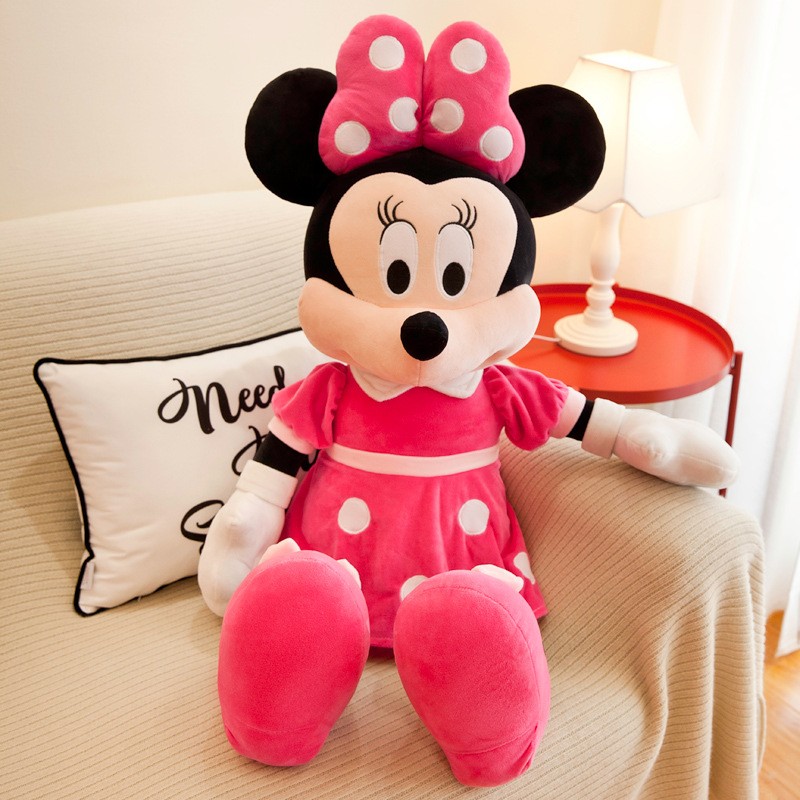 35cm Disney Mickey Mouse Plush Toys  Kawaii Anime Mickey Minnie Stuffed Plush Models, Decoration Dolls for Kids, Birthday Gift