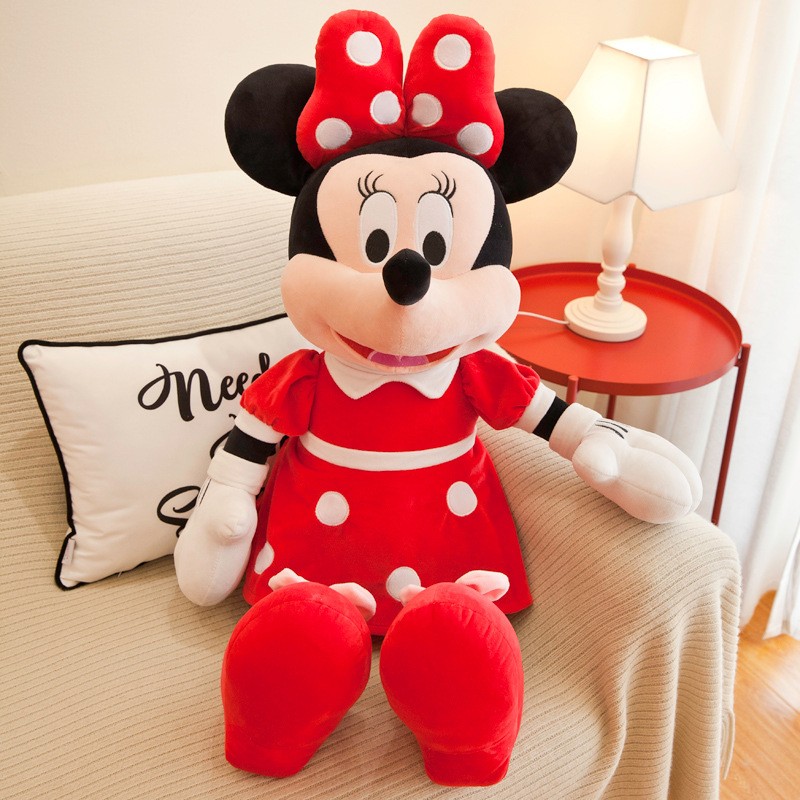 35cm Disney Mickey Mouse Plush Toys  Kawaii Anime Mickey Minnie Stuffed Plush Models, Decoration Dolls for Kids, Birthday Gift