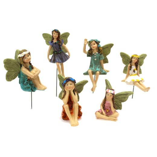 Flower Fairy Plug-in Set Garden Micro Landscape Ornament Decoration