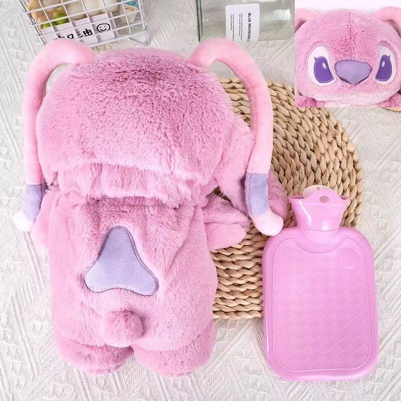 30CM MINISO Stitch Hot Water Bag Extra Grande Plush Doll Hand Warmer, Cute Disney Anime Gift for Girls, Holiday Gifts