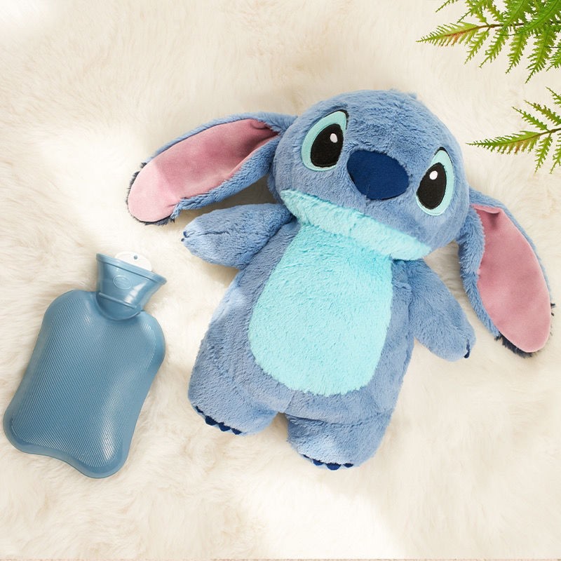 30CM MINISO Stitch Hot Water Bag Extra Grande Plush Doll Hand Warmer, Cute Disney Anime Gift for Girls, Holiday Gifts