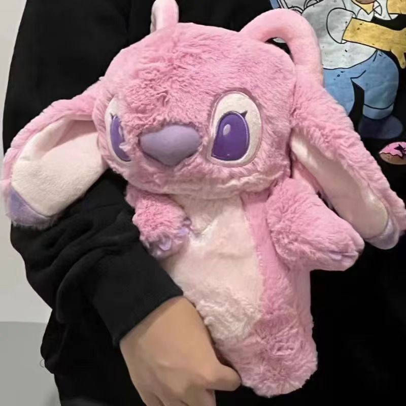 30CM MINISO Stitch Hot Water Bag Extra Grande Plush Doll Hand Warmer, Cute Disney Anime Gift for Girls, Holiday Gifts