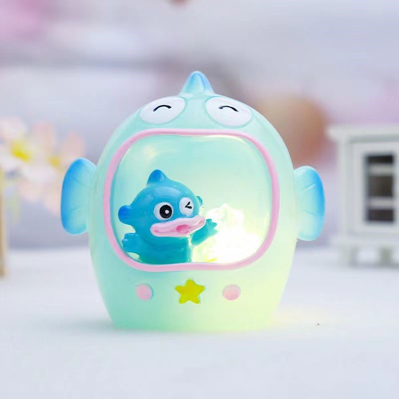 Original MINISO Kuromi Melody Cartoon Anime Moon Night Light Blind Box Decor Ornaments Toys, Cute Girls Gift, Kids Birthday Gifts