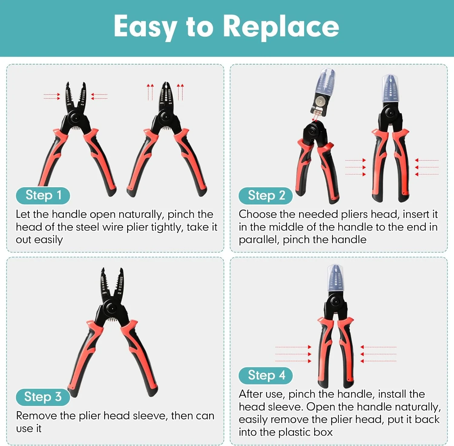 5 in 1 Multifunctional Pliers Set