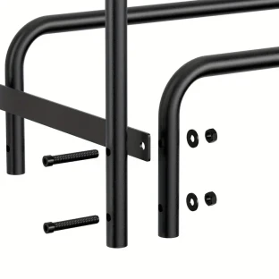 Heavy-Duty Metal Firewood Rack – Wrought Iron Log Holder for Fireplace