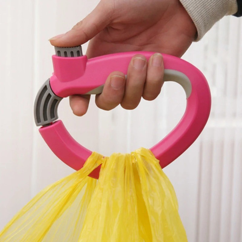 Grocery Bag Carrier Plastic Bag Carrying Handle Shopping Bag Holder(Random Color)